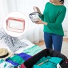 Unique Bargains Travel PVC Toiletry Bags Cosmetic Bags with Zipper for Home Storage and Travel - 3 of 3