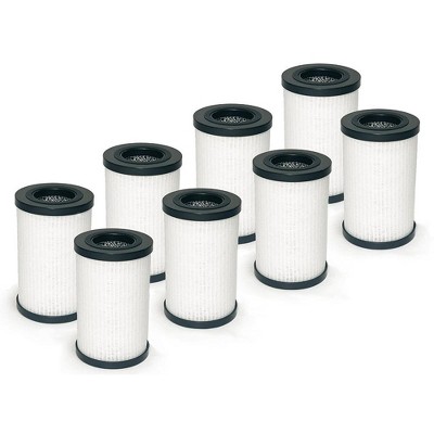 Nispira 3-in-1 HEPA Activated Carbon Replacement Filter for Air Purifier | Compatible with Scosche Compact Air Purifier AFP2-SP FrescheAIR, 8 Packs