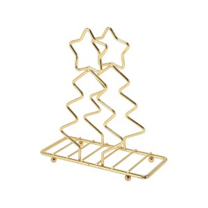 Unique Bargains Napkin Holder Hand Wash Only Christmas Tree Napkin Holder Iron 6.54"x2.87"x7.28" 1 Pc - 1 of 4