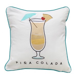 RightSide Designs Pina Colada Indoor/Outdoor Throw Pillow - 1 of 4
