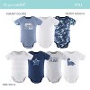 The Peanutshell Short Sleeve Baby Bodysuits for Boys, Blue Camo, 7-Pack, Newborn to 24 Months - 2 of 4