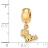 Black Bow Jewelry 14k Yellow Gold Plated Sterling Silver Mississippi Rebels NCAA Bead Charm - 2 of 3