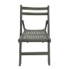 KTMBDW Folding Bohemian Wooden Chairs with Backs, Modern Retro Folding Dining Chairs, 220 lb. Static Weight Capacity - 4 of 4