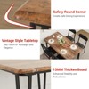 Dining Table for 4,Small Table & Chairs Set of 4,Square Dinette Set for 4,5 Piece Kitchen & Dining Room Sets for Small Space,Apartment,Home Office - 4 of 4