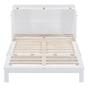 NicBex Full Size Murphy Bed 56.7" Wooden Bed Frame Morden Hideaway Wall Bed with Top Shelf, 2 Drawers for Guest Room - 4 of 4
