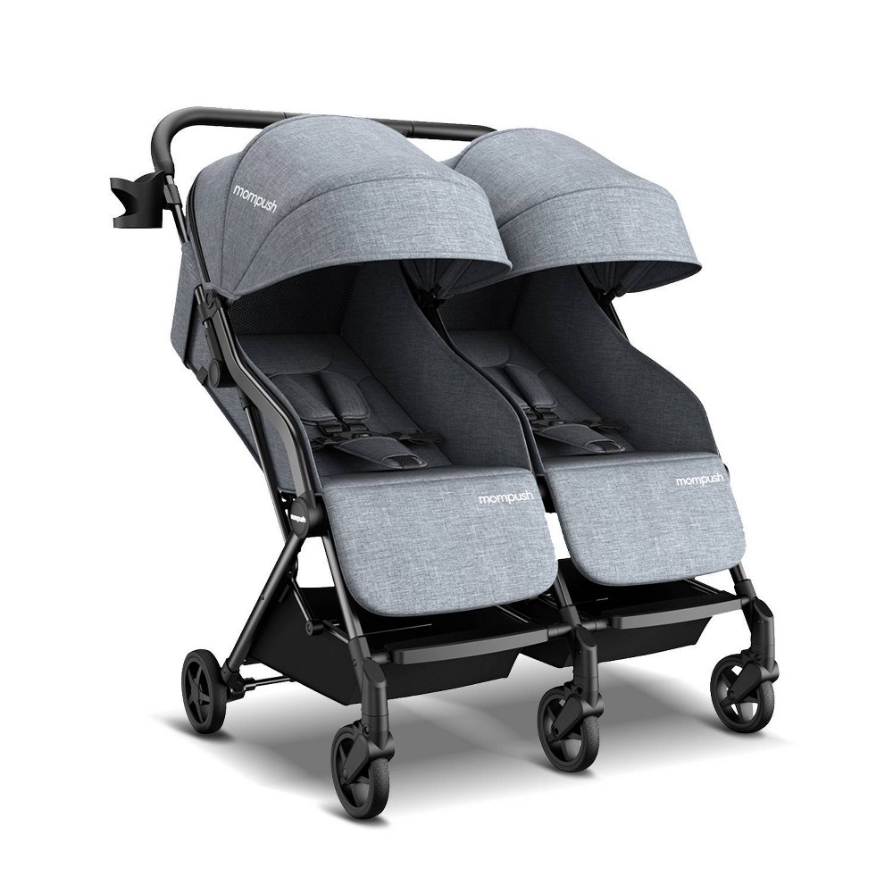 Mompush Lithe Double Stroller - Gray
