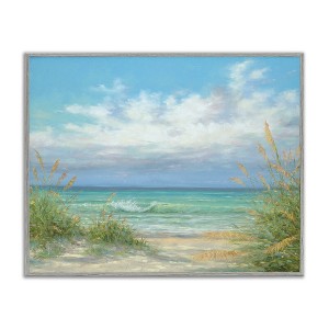 Stupell Industries Sea Shoreline Horizon Scenery Framed Giclee Art - 1 of 4