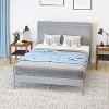 Merrick Lane Solid Wood Platform Bed with Wooden Slats and Headboard, No Box Spring Needed - 4 of 4