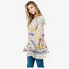Anna-Kaci Women's Multicolor Striped Knit Sweater with Balloon Sleeves - 2 of 2
