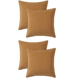 REGALWOVEN 4 Pcs Solid Chenille Soft Couch Throw Pillow Covers for Sofa Living Room Home Decor - 1 of 4