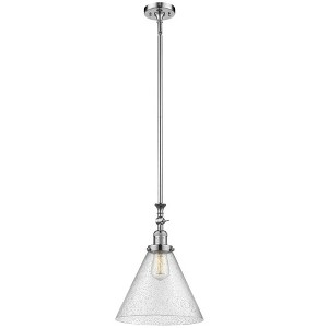 Cone - 1 Light Stem Hung Tiltable Mini Pendant In Industrial Style-18 Inches Tall and 12 Inches Wide - 1 of 1