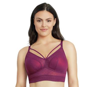 Paramour Women's Lotus Embroidered Unlined Bra - Rose Tan 34d : Target