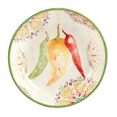 Sweet and Spicy Ceramic Soup and Cereal Bowls Set