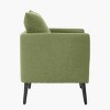 Racxily Modern Fabric Accent Chair Upholstered Chair with Pillow,Mid Century Style, Circle Fleece,for Living Room/Bedroom,Anti-Slip Footpad - 2 of 4