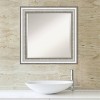 Salon Framed Bathroom Vanity Wall Mirror Silver - Amanti Art - 4 of 4