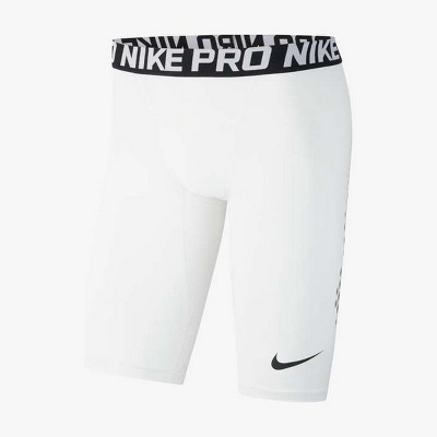 NIKE Boys' Pro Heist Dri-FIT Baseball Sliding Shorts (White/Grey,X