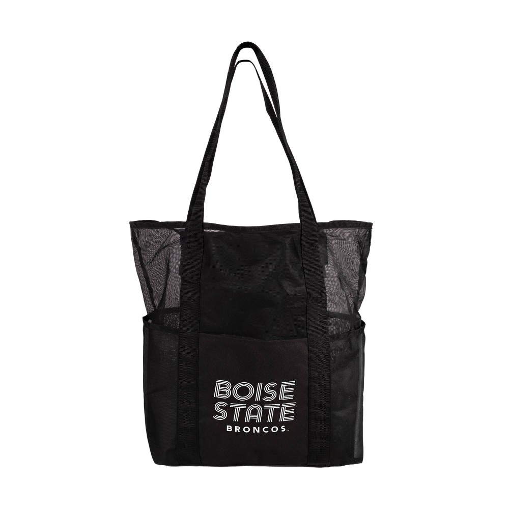 Photos - Women Bag NCAA Boise State Broncos Black Mesh Tote: Sports Pattern, Polyester, Shoulder Strap