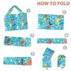 LotFancy Reusable Grocery Bags, Foldable Shopping Bags with Attached Pouch, Waterproof Nylon Grocery Bags - 4 of 4