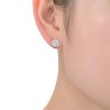 Guili Sterling Silver Earrings Featuring Round-cut Cubic Zirconia Stones, A Classic and Refined Design Perfect for Any Occasion or Wardrobe - 2 of 4