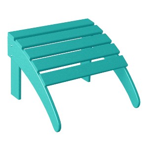 WestinTrends All-Weather Outdoor Patio Poly Adirondack Ottoman Footrest - 1 of 4