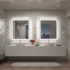 Apmir Super Bright Front & Back LED Lighted Anti-Fog Aluminum Alloy Framed Tempered Glass Bathroom/Vanity Mirror with ETL & 3-Year Warranty - 3 of 4