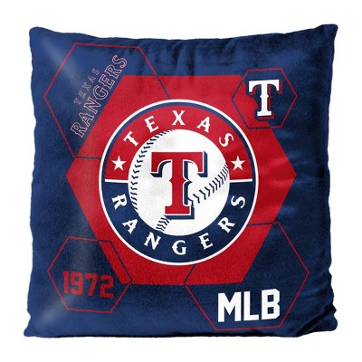 MLB Texas Rangers Connector Velvet Reverse Pillow