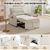 Kumasinova 3-in-1 Convertible Sleeper Sofa Bed,Cotton Linen Sofa with Pillow,Side Pockets,Loveseat Sleeper Chair for Living Room,Bedroom - 4 of 4