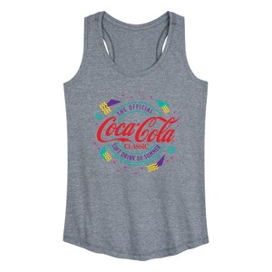 Women's - Coca-Cola - 90's Retro Original Logo Graphic Racerback Tank - 1 of 4