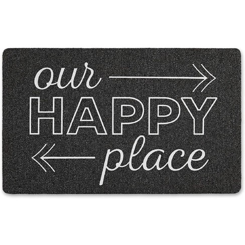 This Is Our Happy Place Doormat, 18 x 30 Inches, Mardel