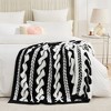 Amelie Home Reversible Plush Knit Throw Blanket - Soft & Cozy Feather Yarn Design - 4 of 4