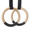 Philosophy Gym Wood Gymnastic Rings 1" or 1.25" Grip with Adjustable Straps and Grip Tape for Pull Ups, Dips, Muscle Ups - image 2 of 4