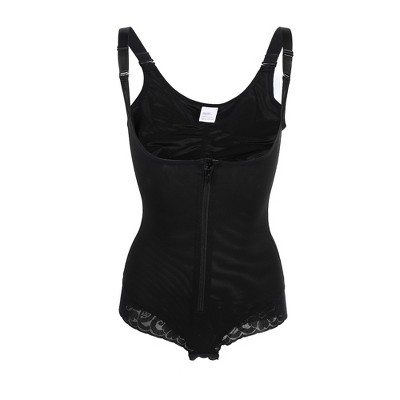 Unique Bargains Women's Shapewear Full Bust Bodysuit Butt Lifter Thigh Slimmer with Zipper