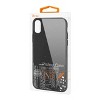 Reiko iPhone X Hard Glass Design TPU Case with Night Skyline Design in Black - 4 of 4