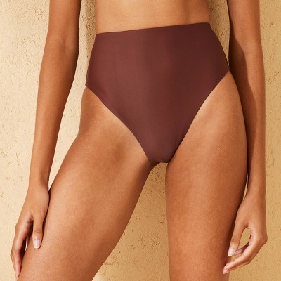 Women's High Waist Extra High Leg Cheeky Bikini Bottom - Shade & Shore™