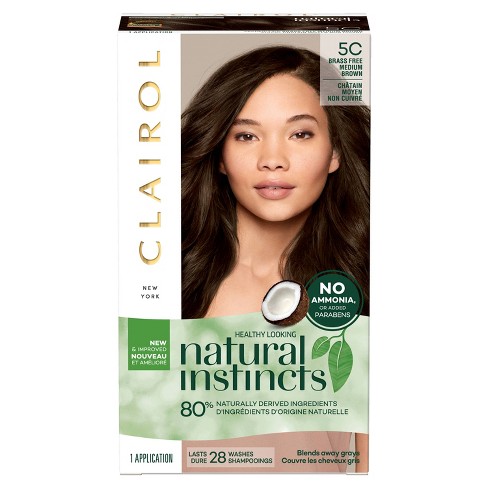Clairol Natural Instincts Non Permanent Hair Color Brass Free 5c