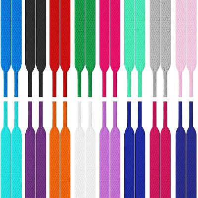 Zodaca 16 Pairs Athletic Shoe Laces for Sneakers and Boots in 16 Colors (47 Inches)