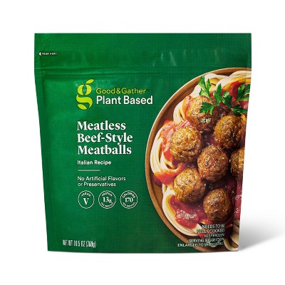 Frozen Plant Based Meatless Italian Beef-Style Meatballs - 10.5oz - Good & Gather™