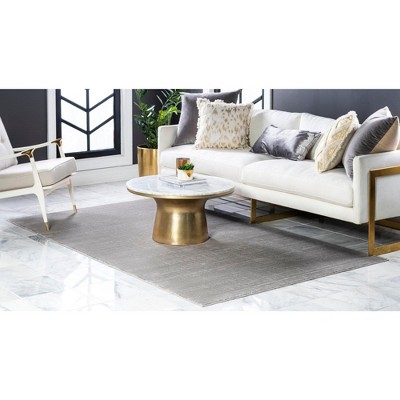 Modern Uptown Gray Geometric Indoor Rug, 5' x 8', Easy Care