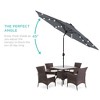 Best Choice Products 10ft Solar LED Lighted Patio Umbrella w/ Tilt Adjustment, UV-Resistant Fabric - 2 of 4