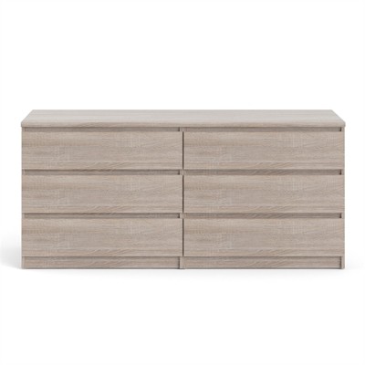 Truffle Oak Scottsdale 6-Drawer Double Dresser