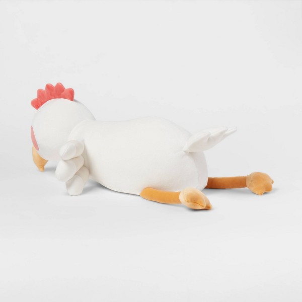Peluche con peso de pollo para niños, cojín de lanzar blanco - Pillowfort™ 3