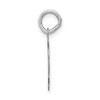 Black Bow Jewelry 14k White Gold, Jersey Collection, Medium Number 5 Pendant - 2 of 4