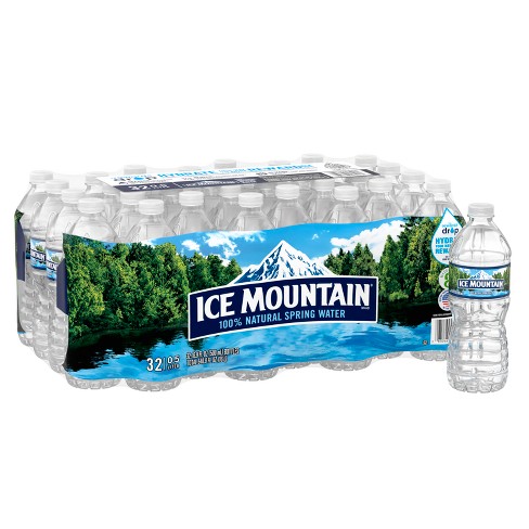 Ice Mountain 100% Natural Spring Water - 32pk/16.9 Fl Oz Bottles : Target