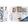 American Soft Linen Turkish Warm Fleece Bathrobe, Mens and Womens Robes, 1 Piece Shawl Collar  Adult Matching Couple Robes for your Bathroom - 2 of 4