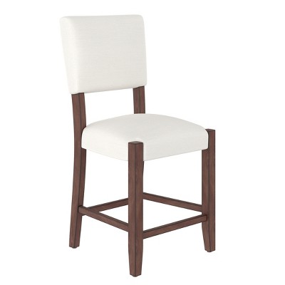 Vynxaria Beige Mid Century Modern Bar Stools Set of 4 Dining Chair