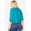 Woman Within Rib Trim Cardigan Shrug - 3 of 4