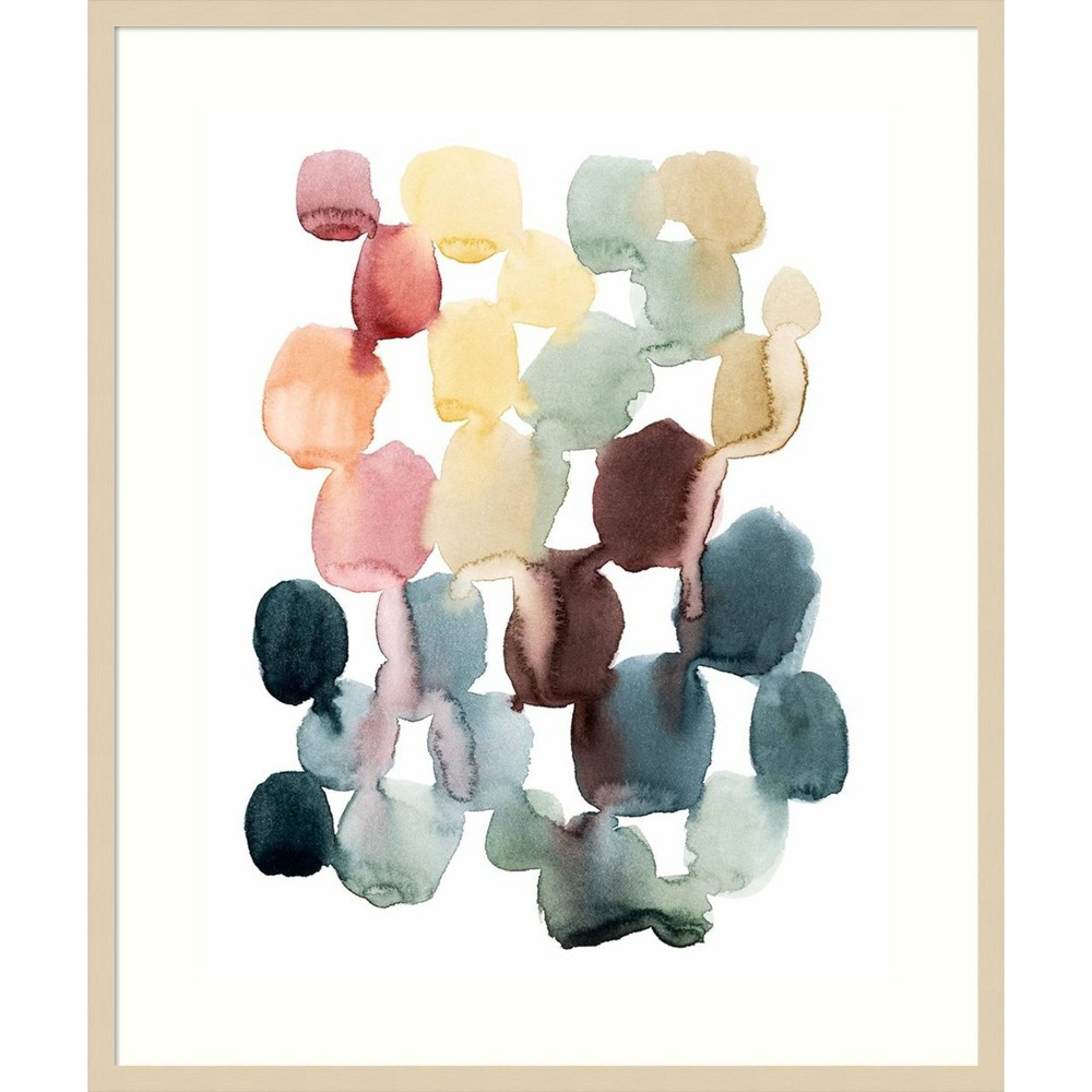 Photos - Other Decoration 32" x 38" Desert Stones II by Grace Popp Framed Wall Art Print Light Brown - Amanti Art: Modern Japandi Style, Vertical Lith