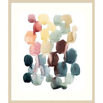 32" x 38" Desert Stones II by Grace Popp Framed Wall Art Print Light Brown - Amanti Art