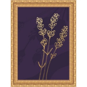 Amanti Art Lavender sketch by Samira Yanushkova Wood Framed Wall Art Print - 1 of 4