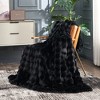 Cozy Bliss Faux Fur Throw Blankets, Plush Fuzzy Soft Thick Bubble Blanket for Sofa, Bedroom, Living Room - 2 of 4